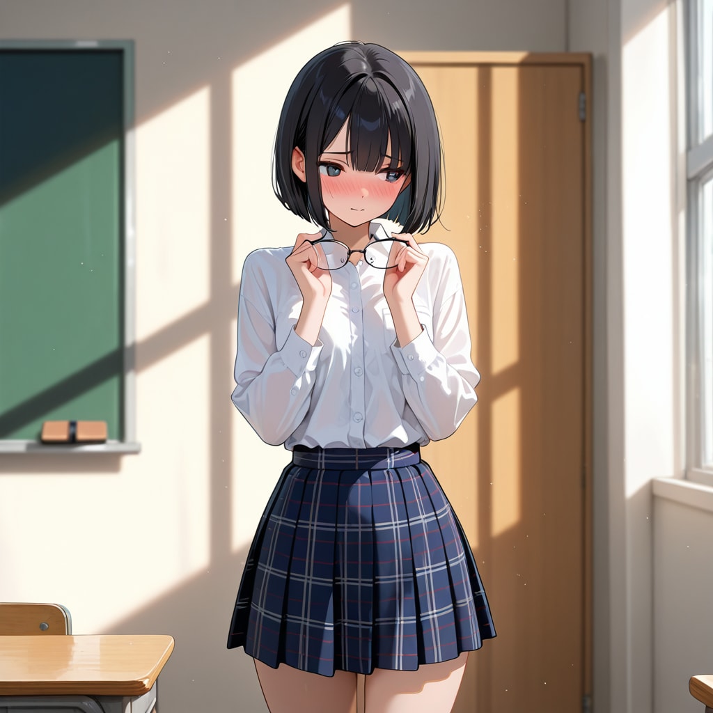 メガネを外す