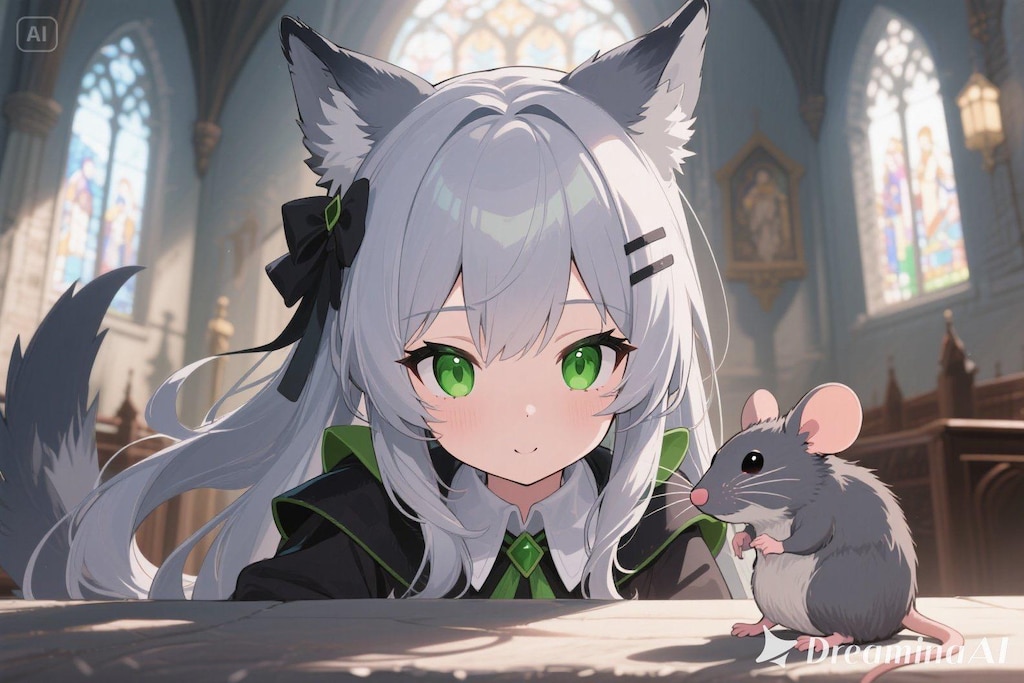 ステラちゃんとネズミ