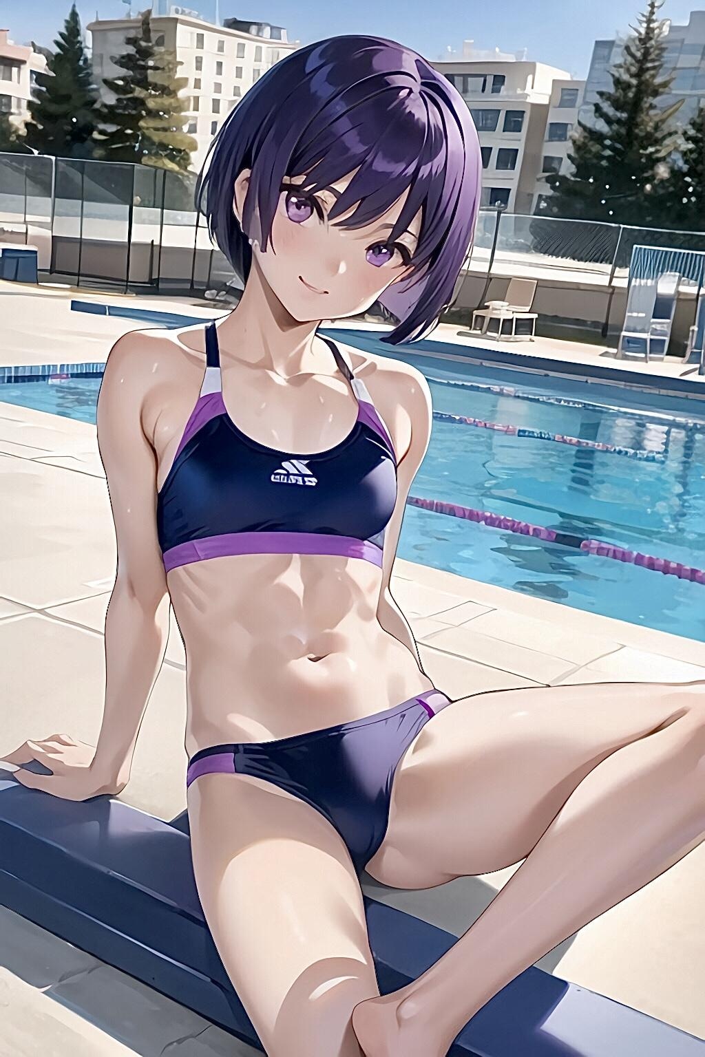 冬の水着うちの子