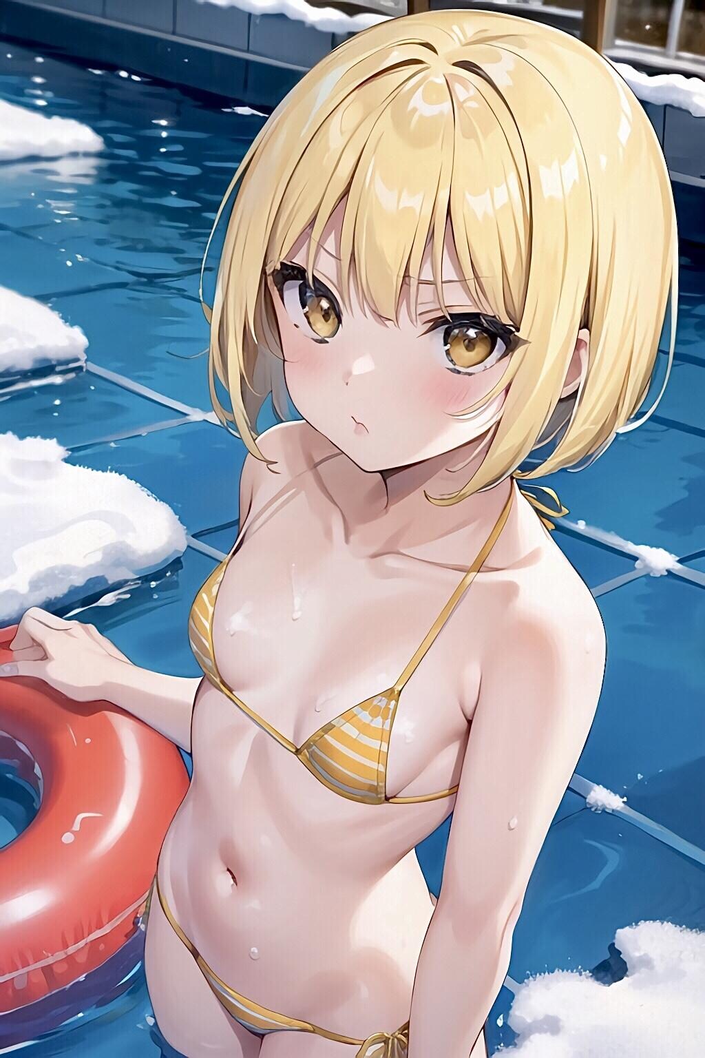冬の水着うちの子
