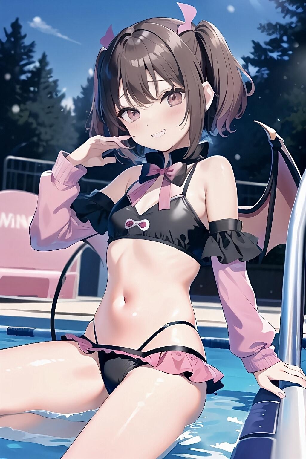 冬の水着うちの子