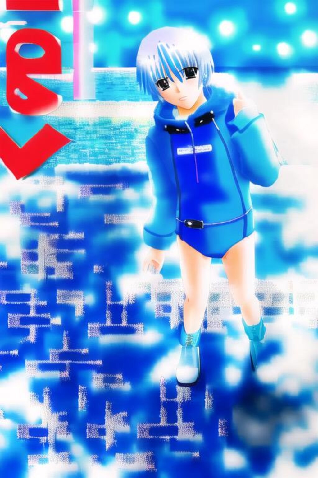 冬の水着うちの子