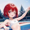 冬の水着うちの子 4枚目