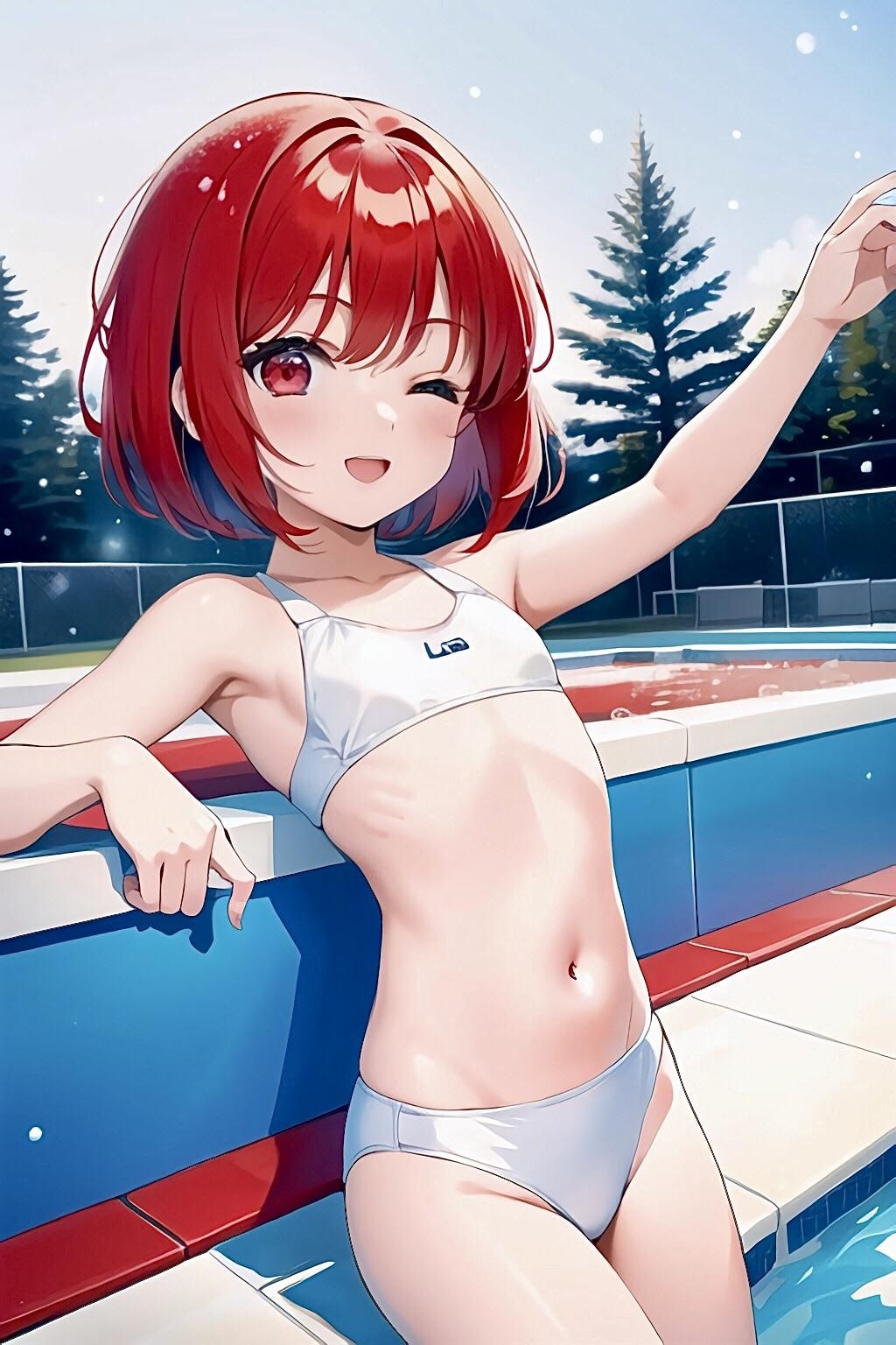 冬の水着うちの子