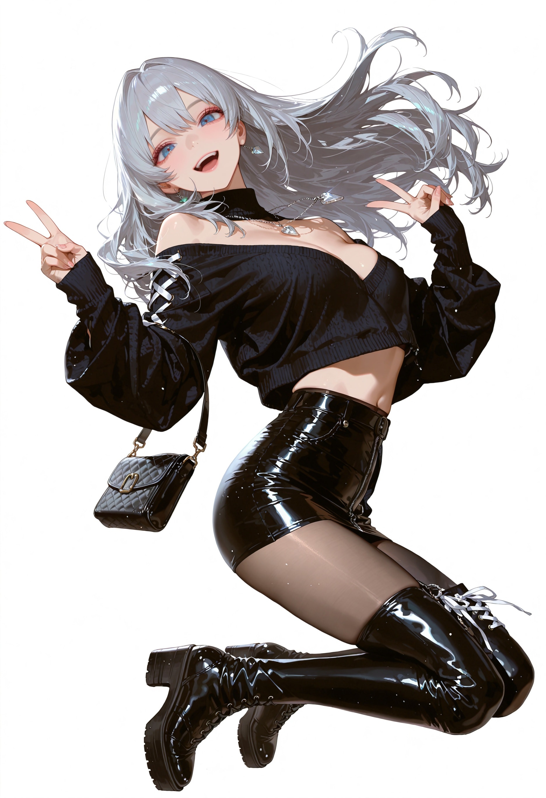 ギャルピース✌️ | の人気AIイラスト・グラビア