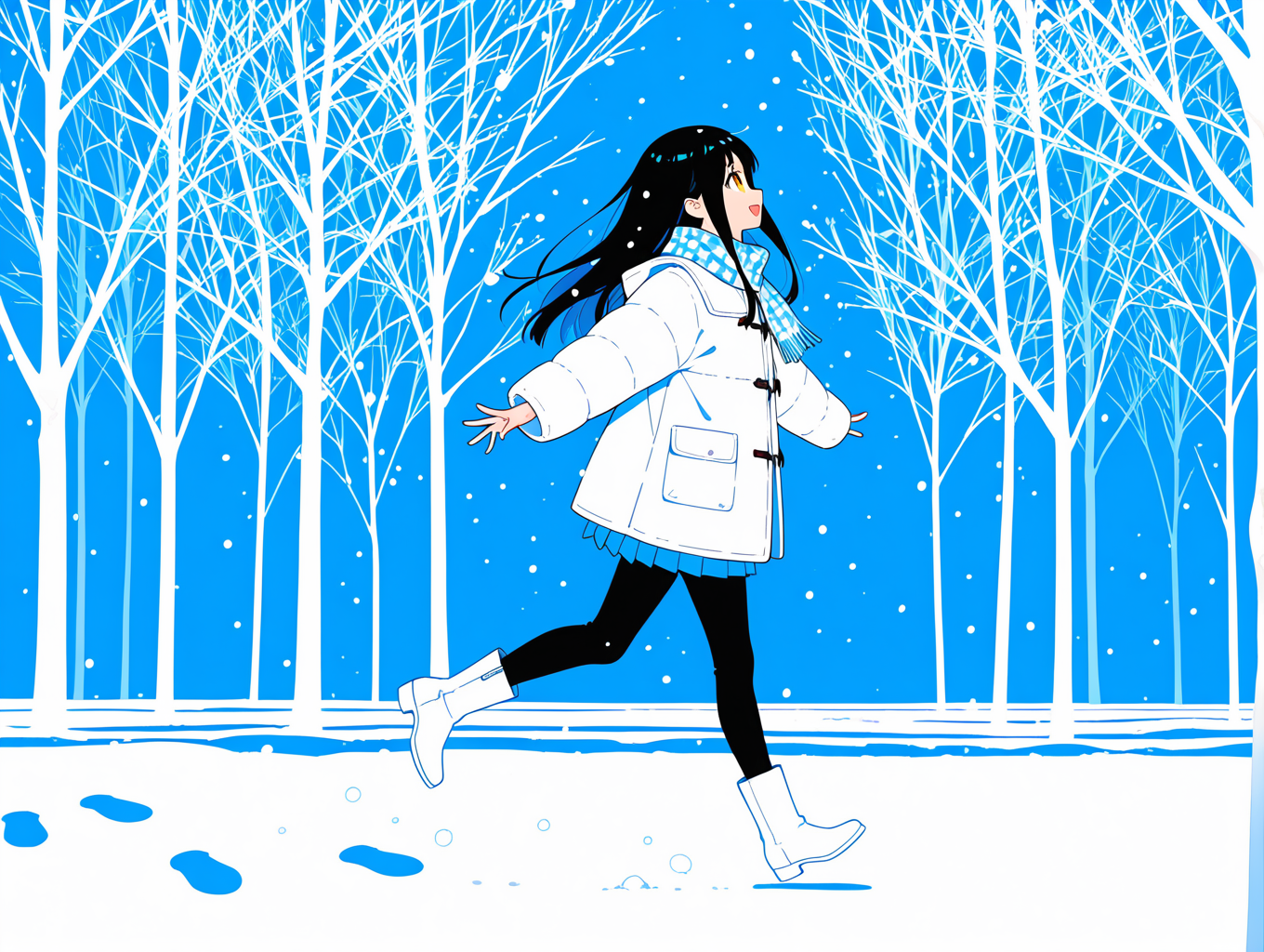 まっすぐ、冬のなかへ | の人気AIイラスト・グラビア