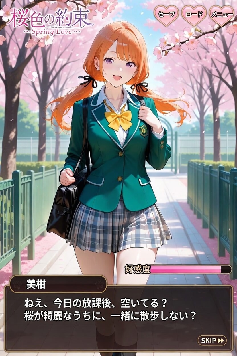 【投稿企画】架空ゲーム：恋愛ゲーム画面キャプチャー | の人気AIイラスト・グラビア