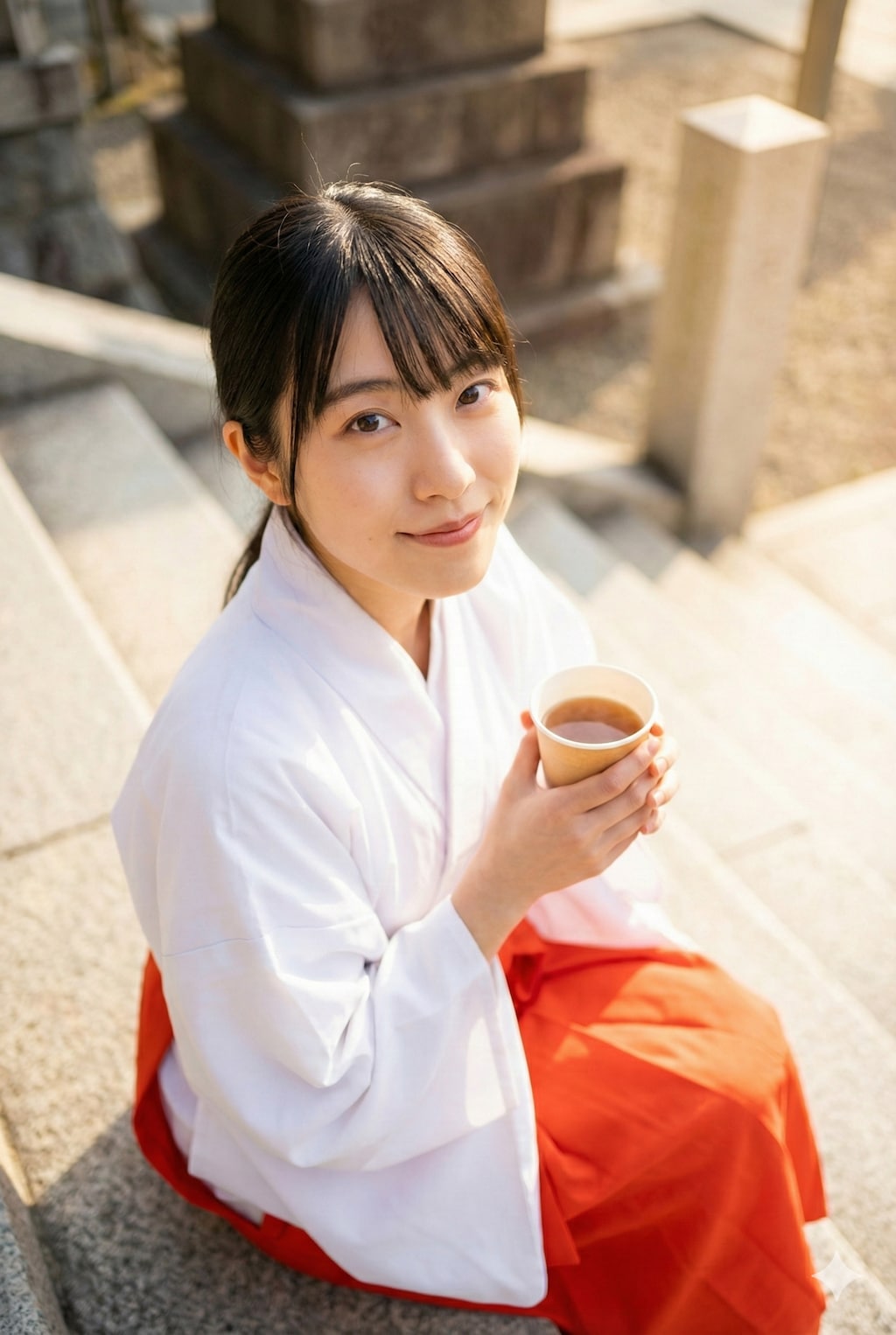 巫女服に着替えた彼女と神社デート⛩️【彼氏目線】