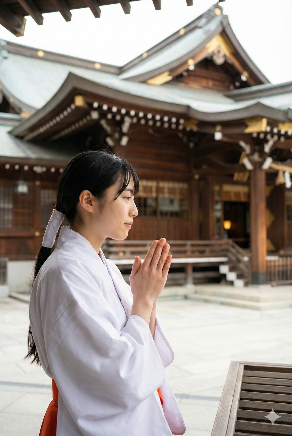 巫女服に着替えた彼女と神社デート⛩️【彼氏目線】