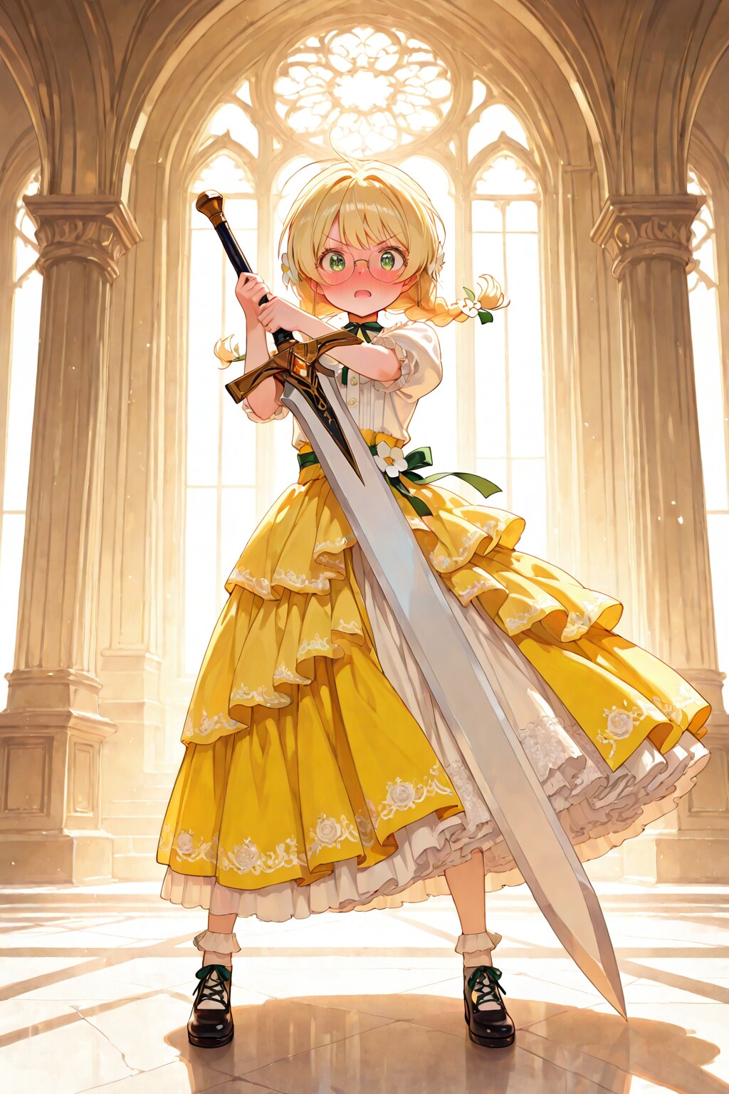 Liv-chan with a giant sword | の人気AIイラスト・グラビア