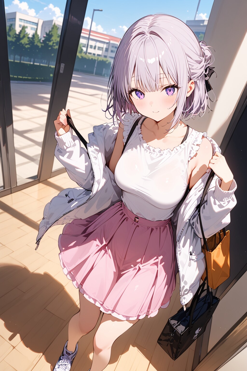 (864HQ)銀髪ちゃんブラウス