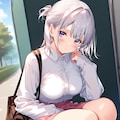 (864HQ)銀髪ちゃんブラウス 3枚目