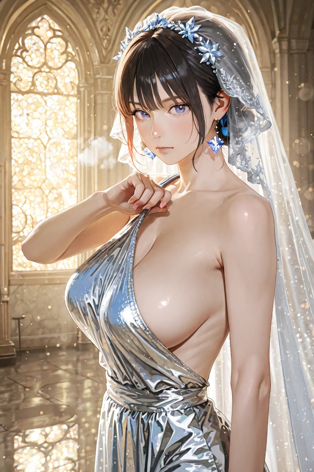 ワンショルダードレス | の人気AIイラスト・グラビア