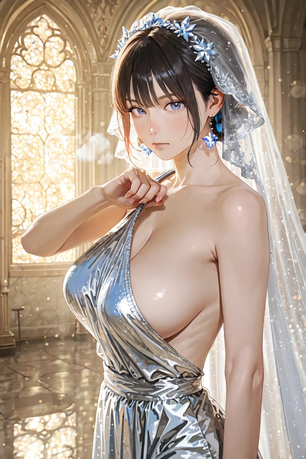 ワンショルダードレス