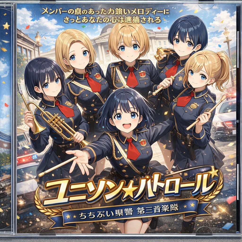 ちちぷい県警 第三音楽隊　「ユニゾン☆パトロール」 発売！