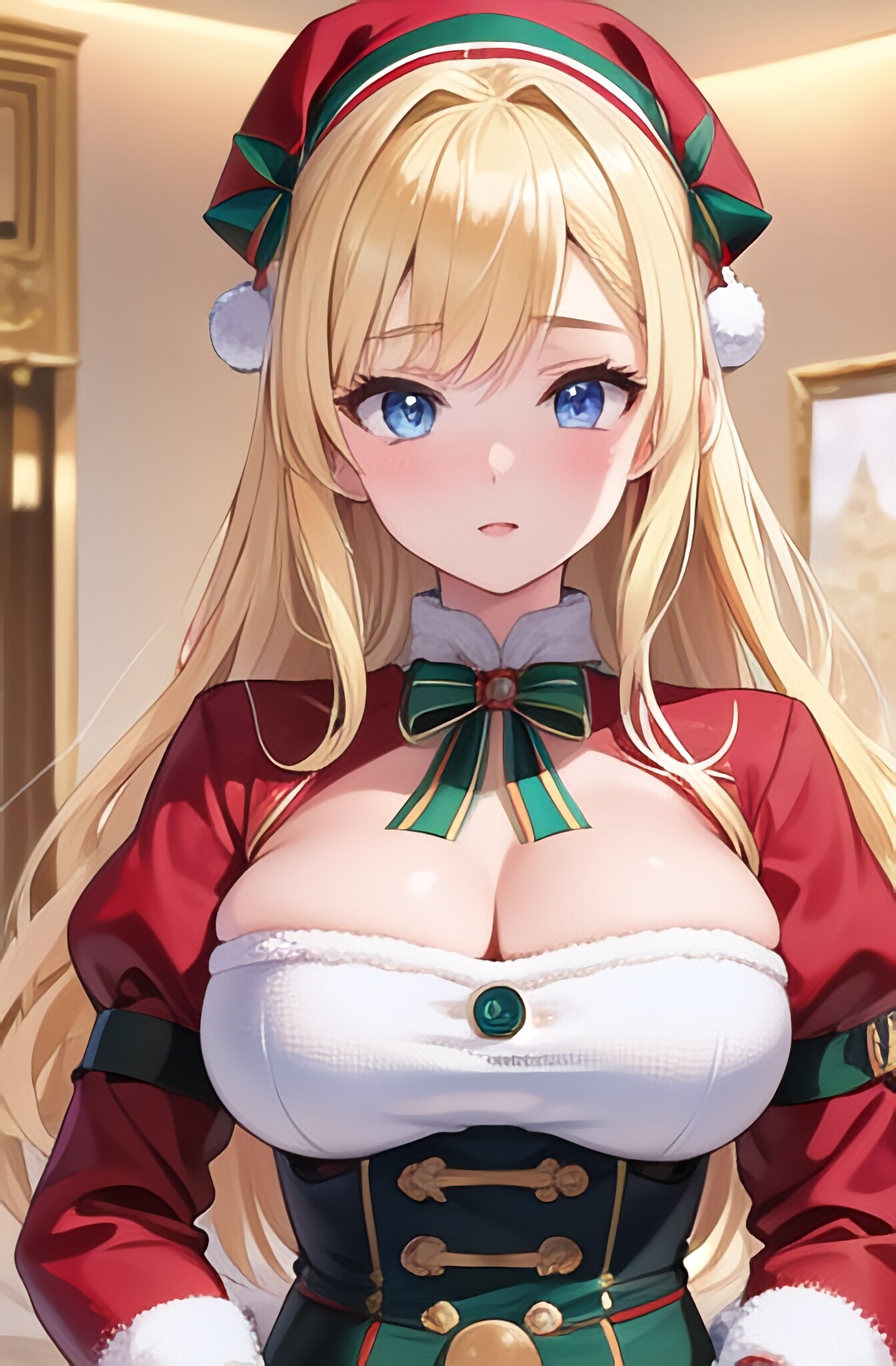 クリスマスな金髪さん