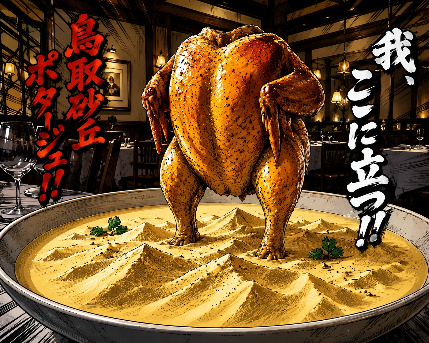 鳥トリ砂丘ポタージュスープ