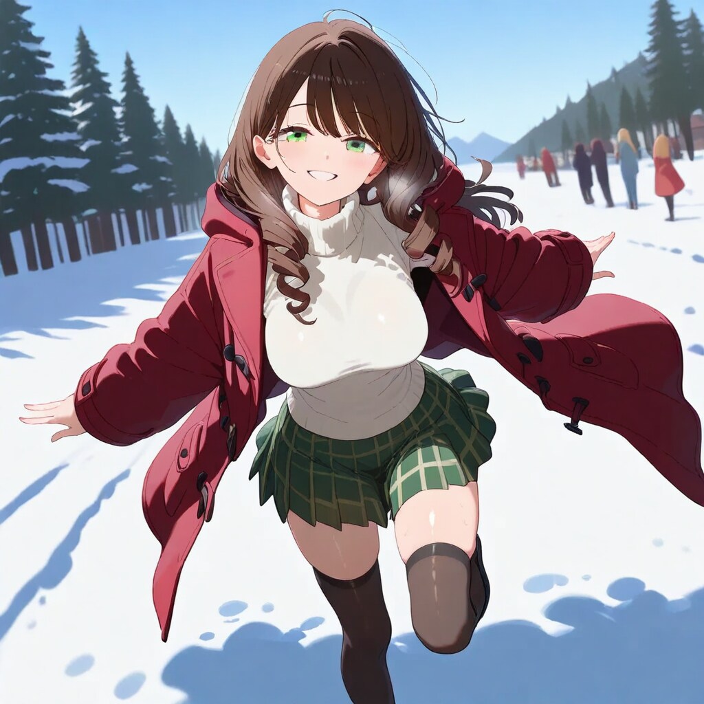 雪原に舞う！