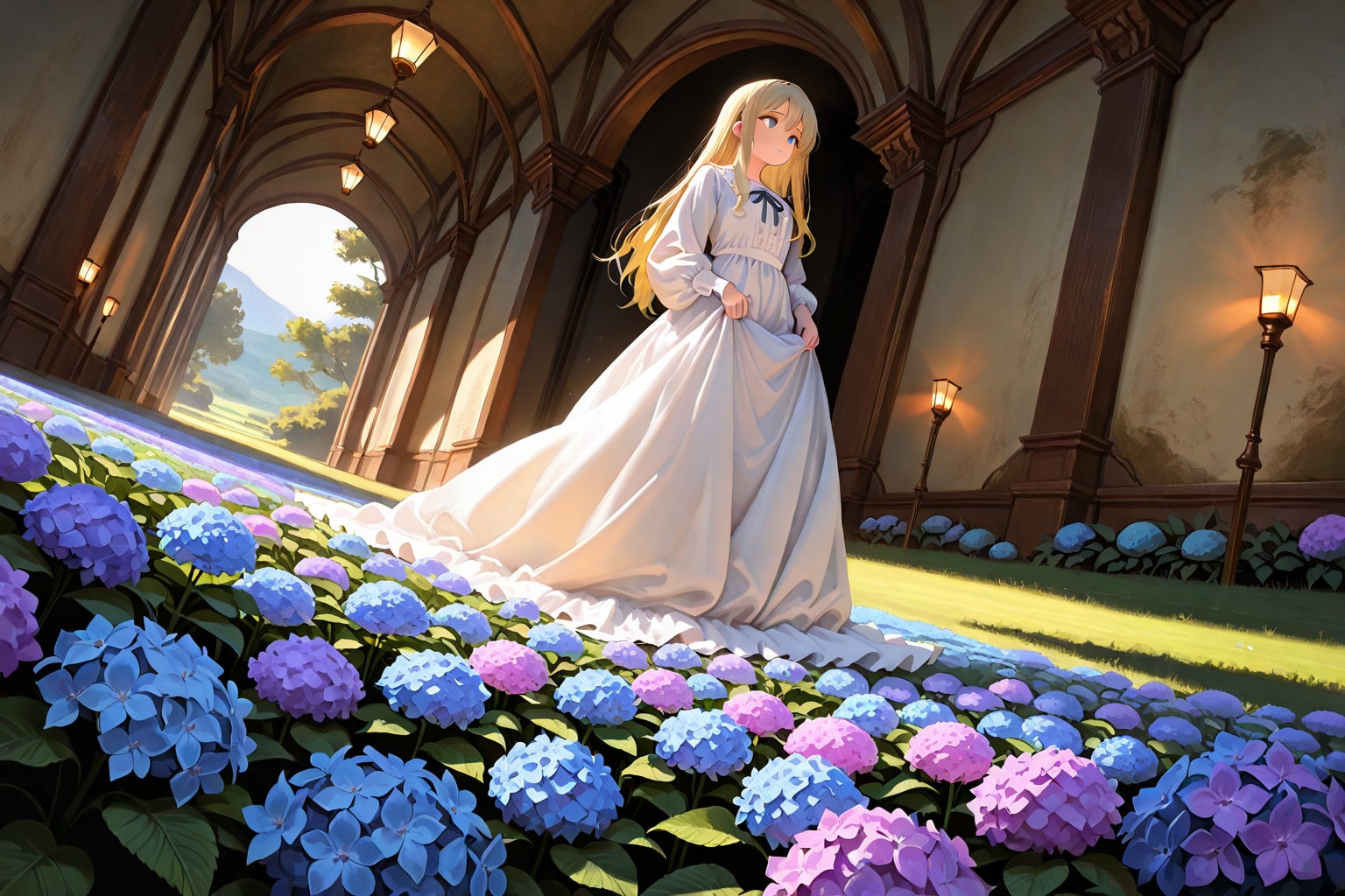 紫陽花畑