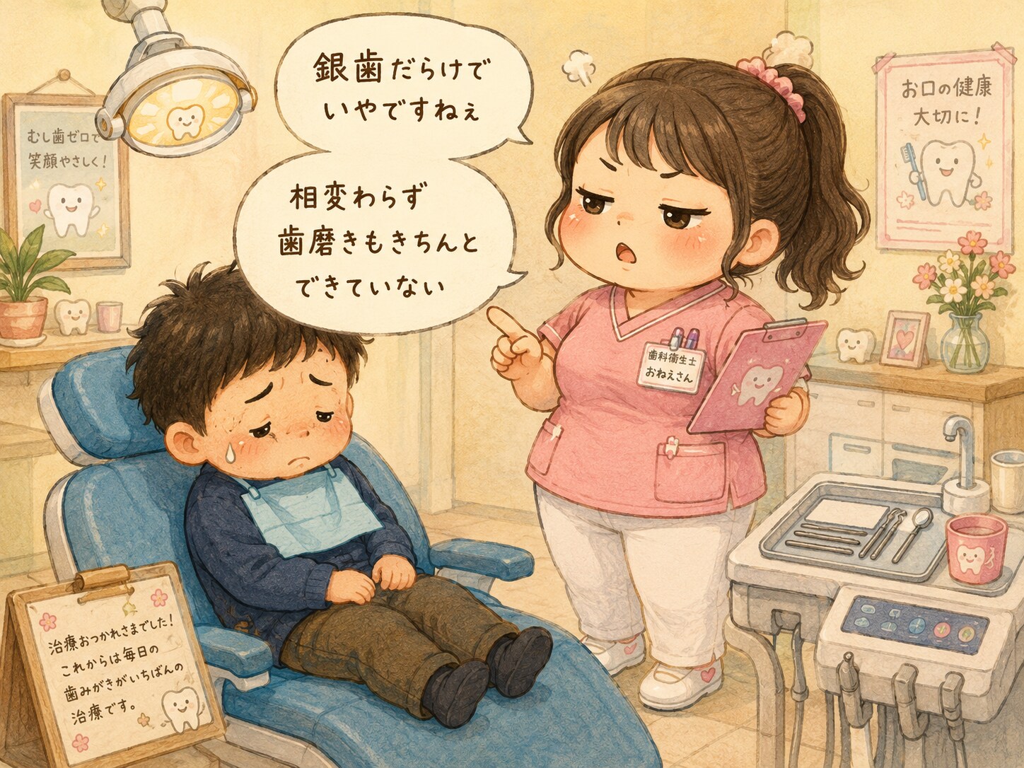 歯科衛生士さんの口が悪い
