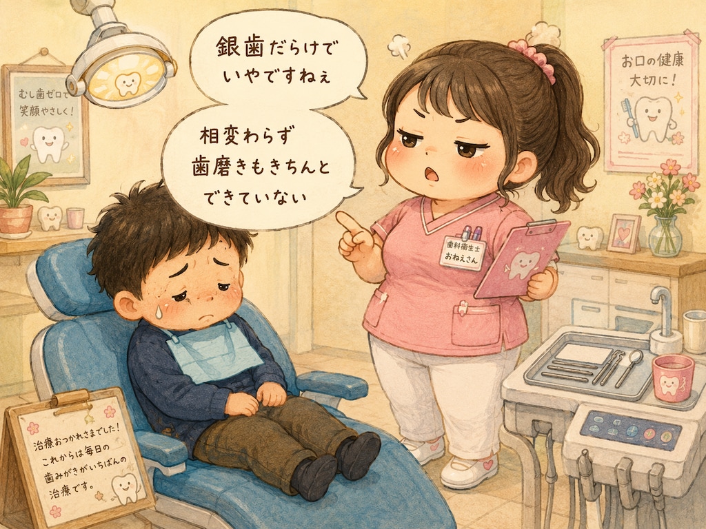 歯科衛生士さんの口が悪い