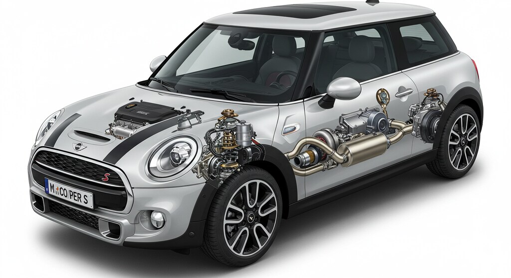 ミニクーパー　透視画面