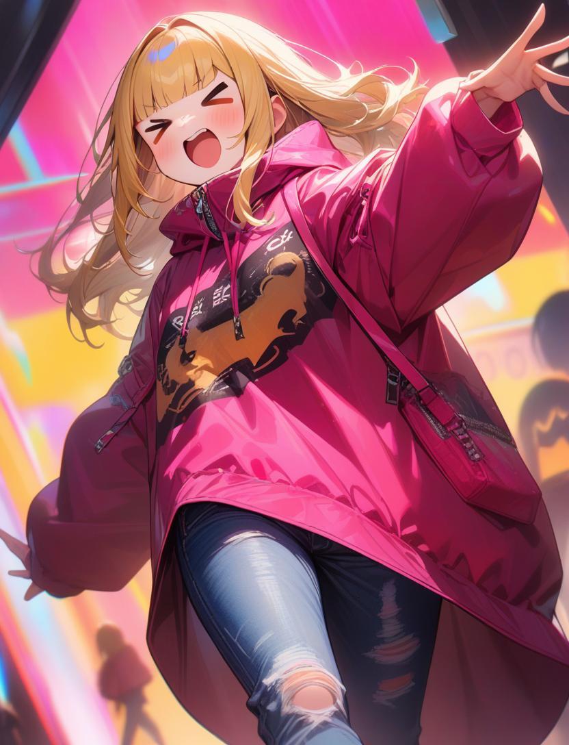 街に繰り出す系ビッグシルエットアウターちゃん | の人気AIイラスト・グラビア