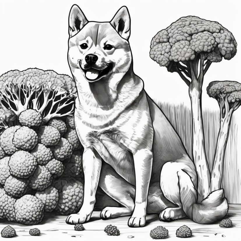 ブロッコリー犬