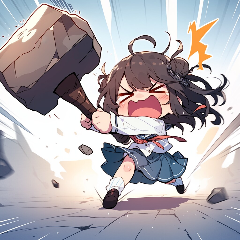信じらんない！バカバカ！うわーん！！