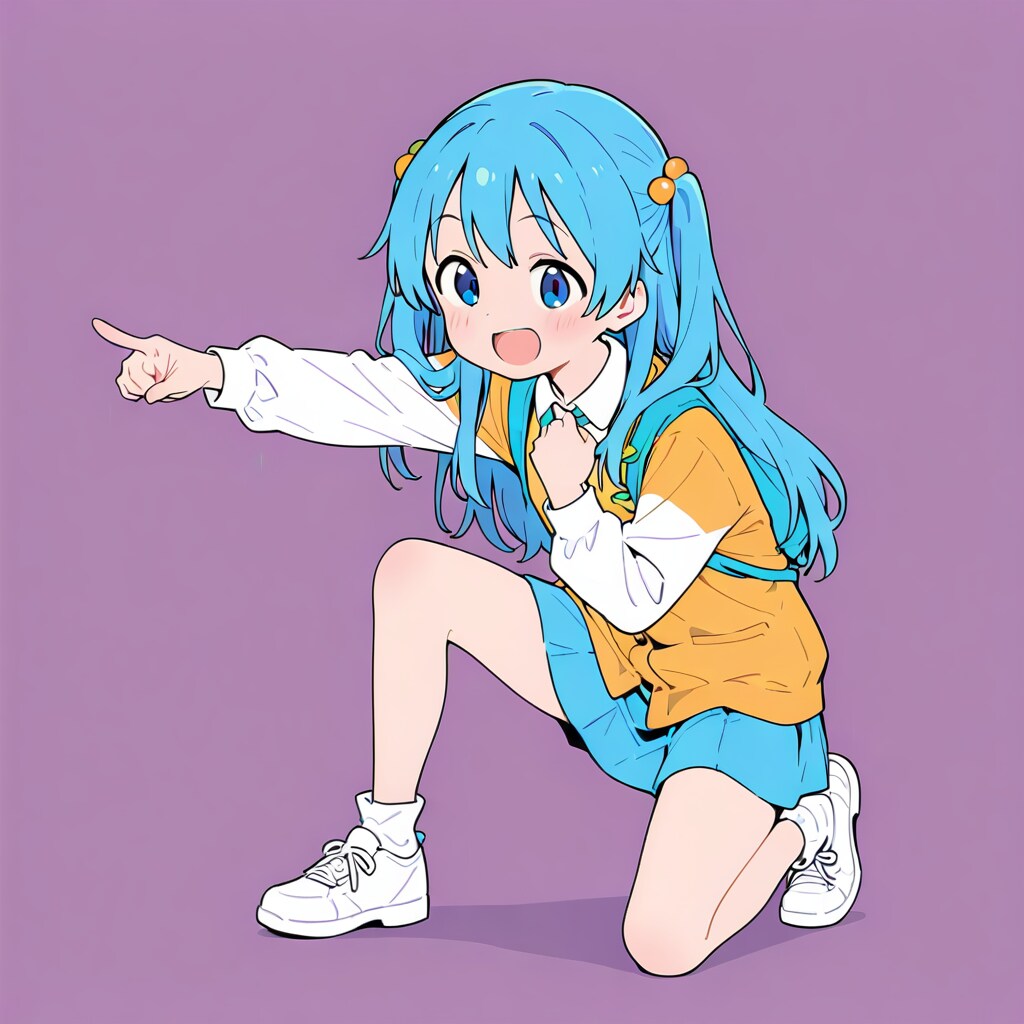 指差しガール | の人気AIイラスト・グラビア