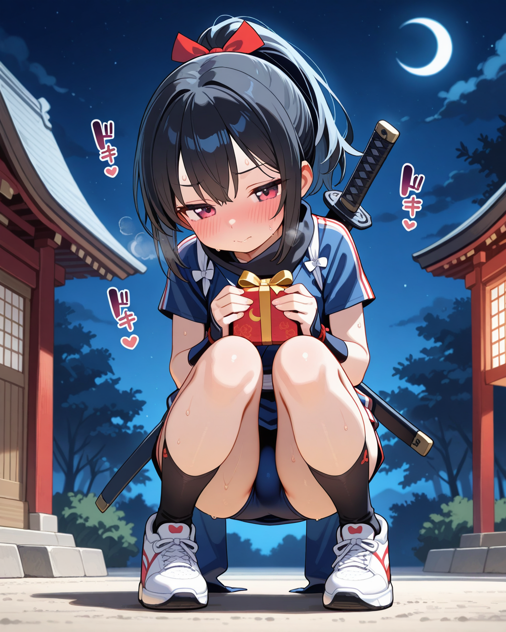 その・・・昨日は助かったでござる・・・。