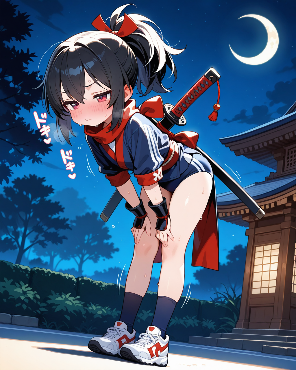 その・・・昨日は助かったでござる・・・。