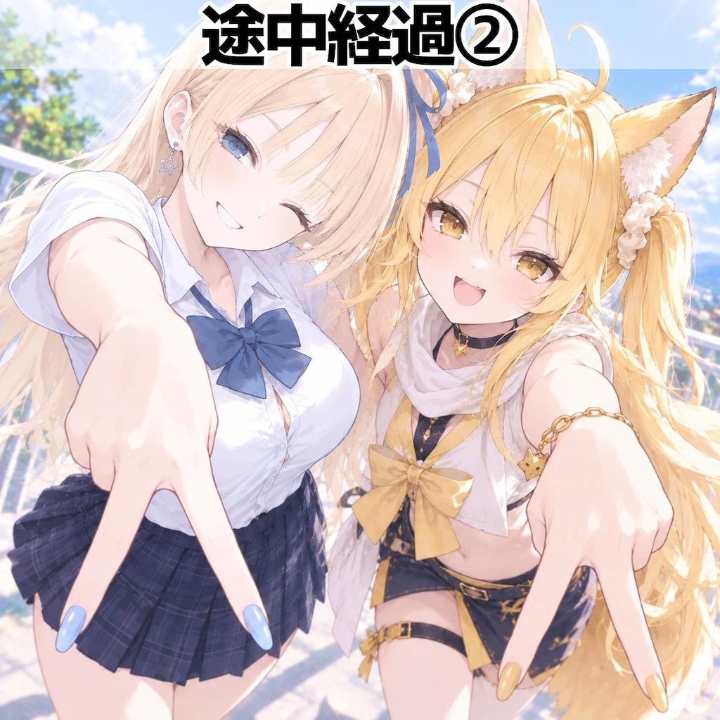 すーさんさんのナミちゃんとギャルピース✌️