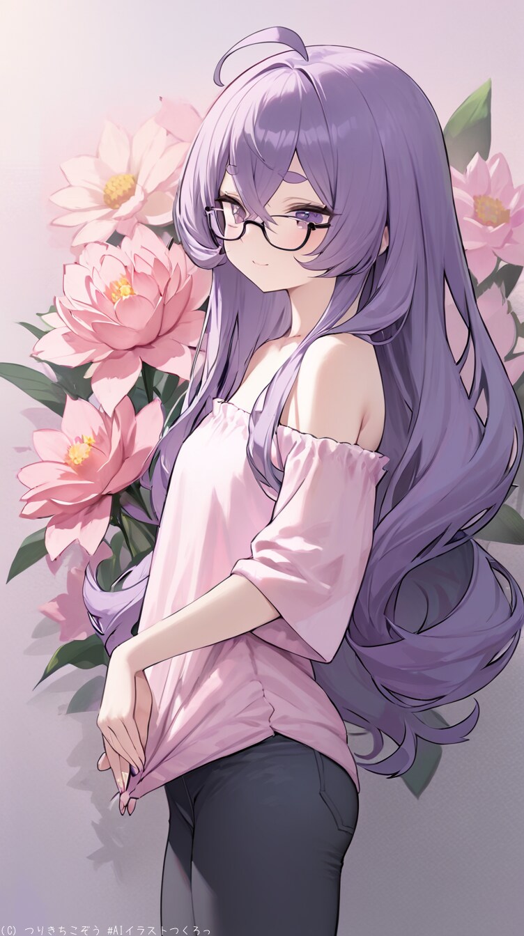 花と少女と夏コーデ〜紫乃さん〜
