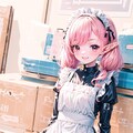 (11枚)ピンク髪エルフメイドさん 4枚目