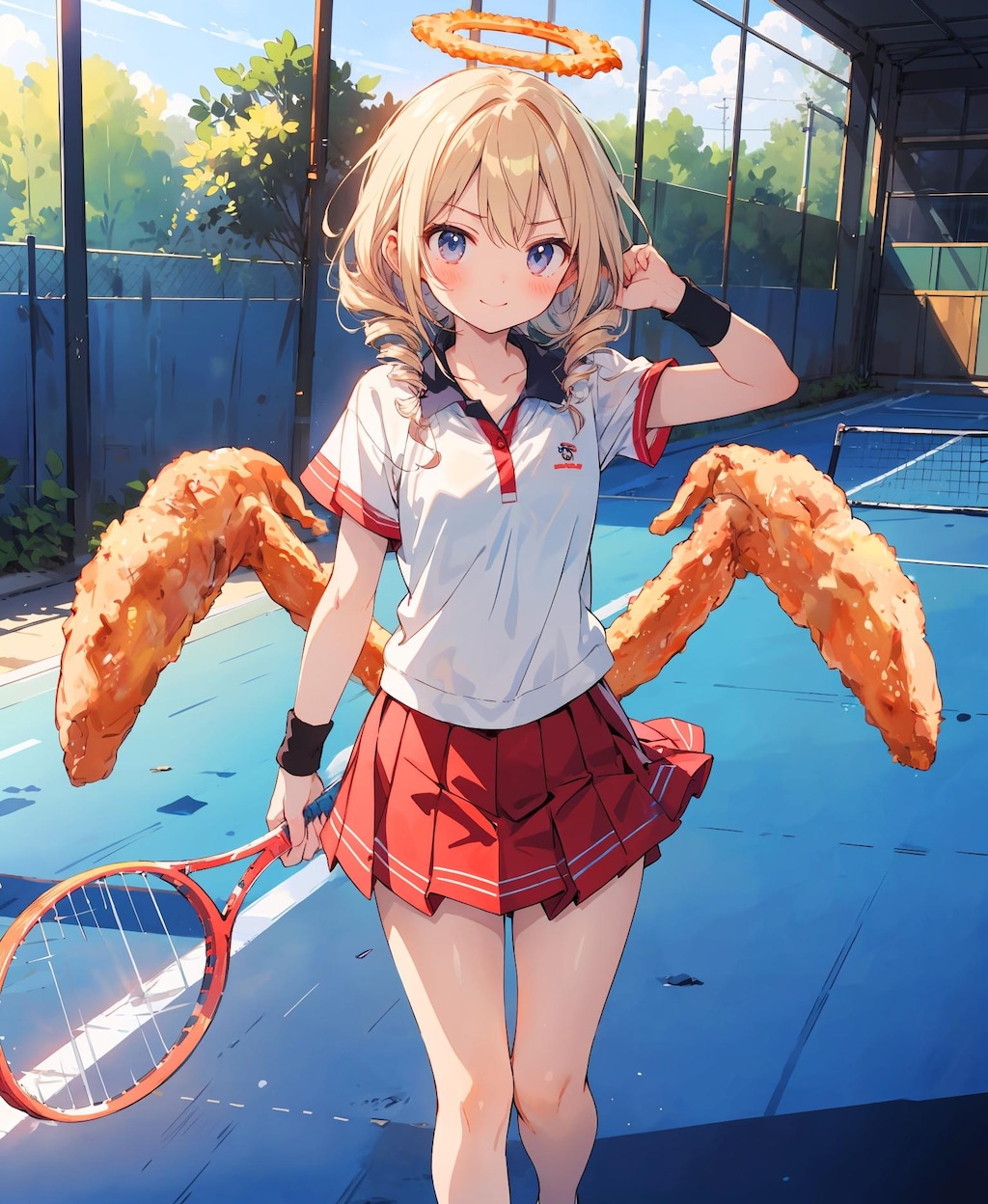 手羽先の唐揚げ少女