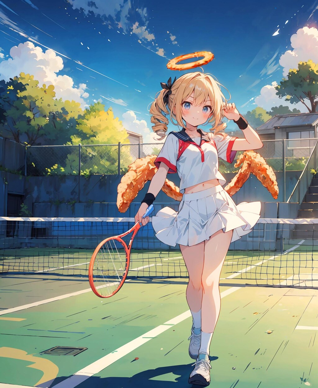 手羽先の唐揚げ少女
