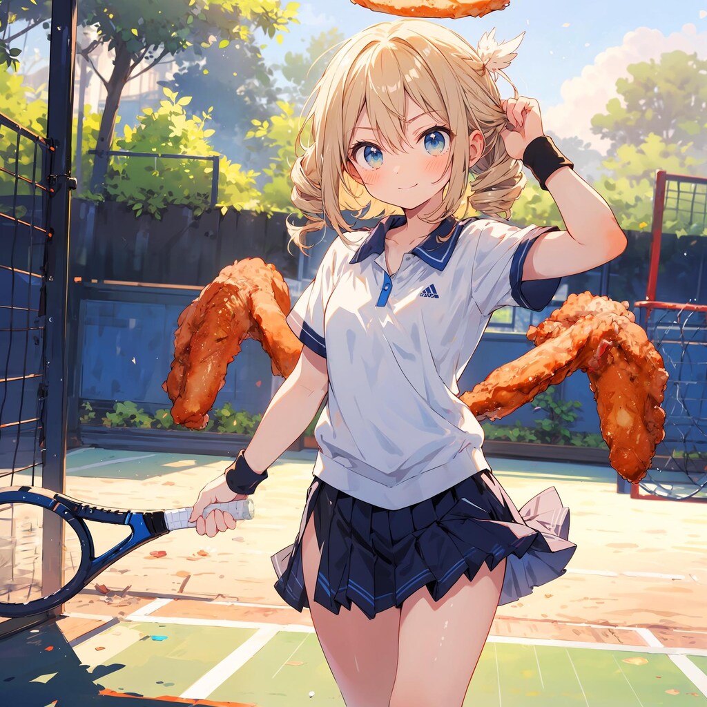 手羽先の唐揚げ少女