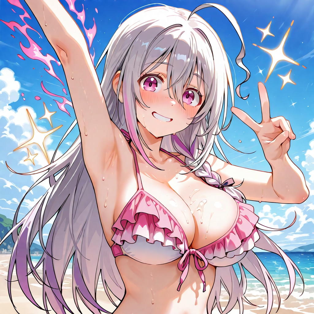 水着巨乳輝子