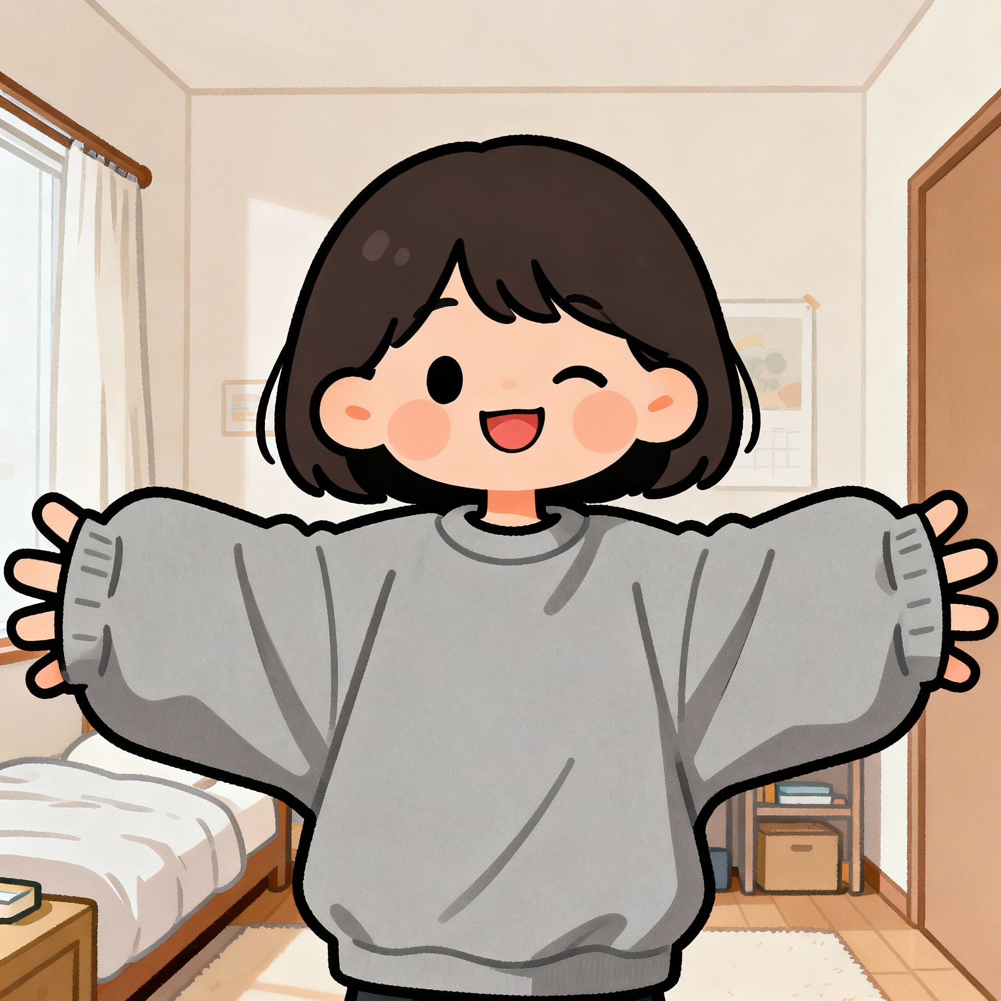 萌え袖 | の人気AIイラスト・グラビア