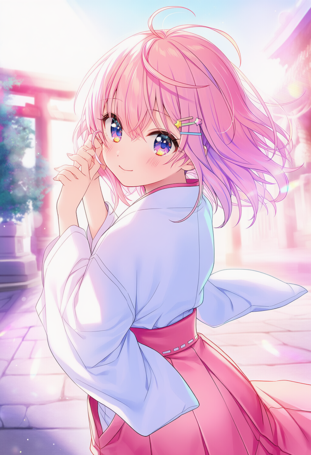 パステル巫女さん