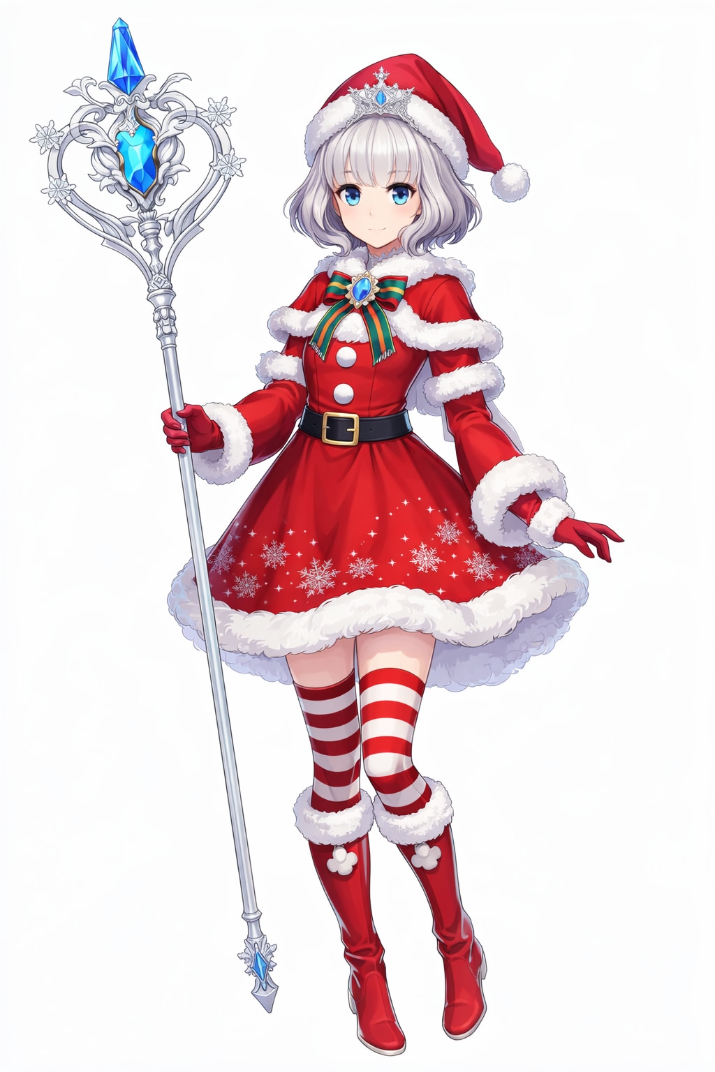 魔法少女スターライト・スノー（クリスマスver） | の人気AIイラスト・グラビア