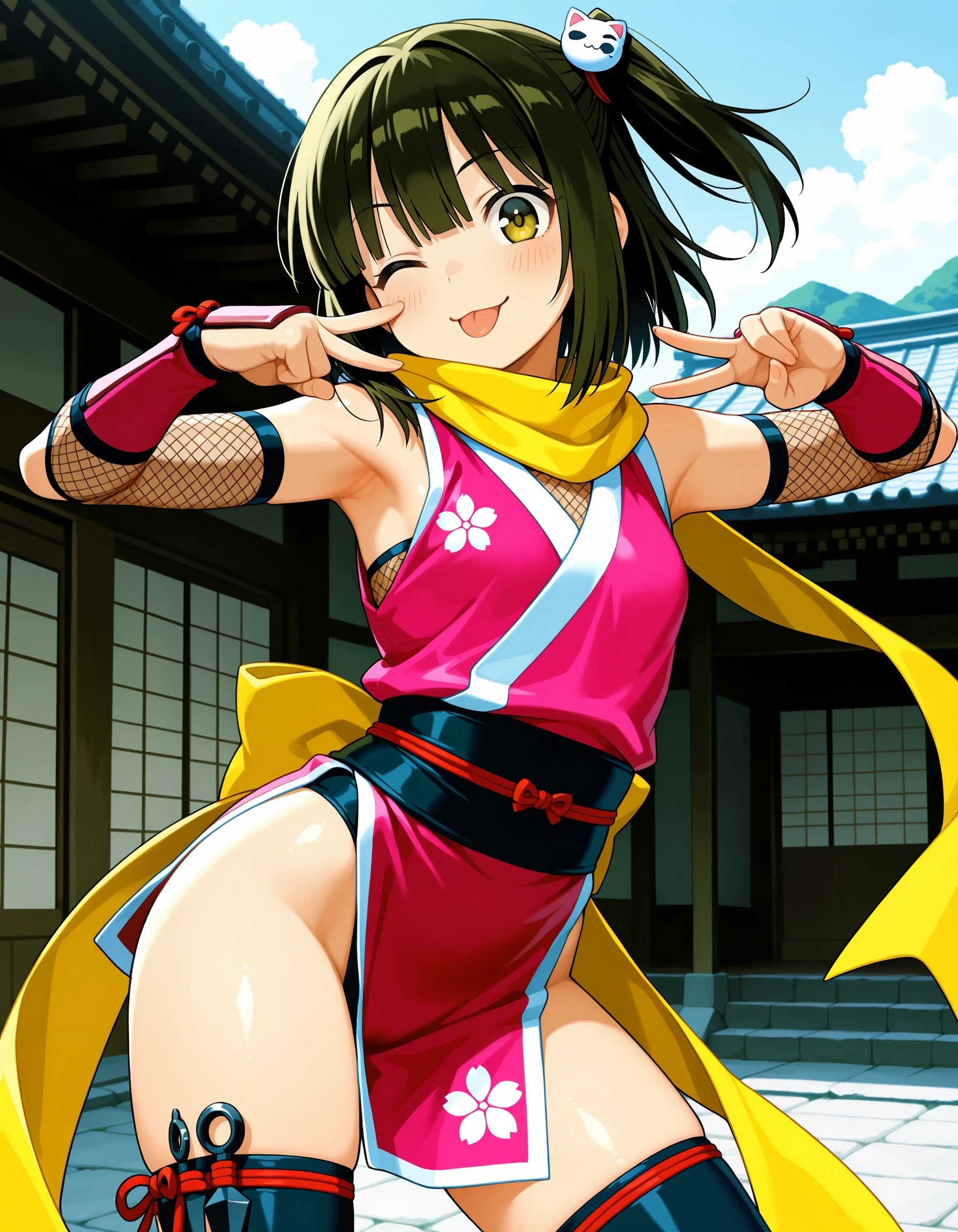 winning pose
