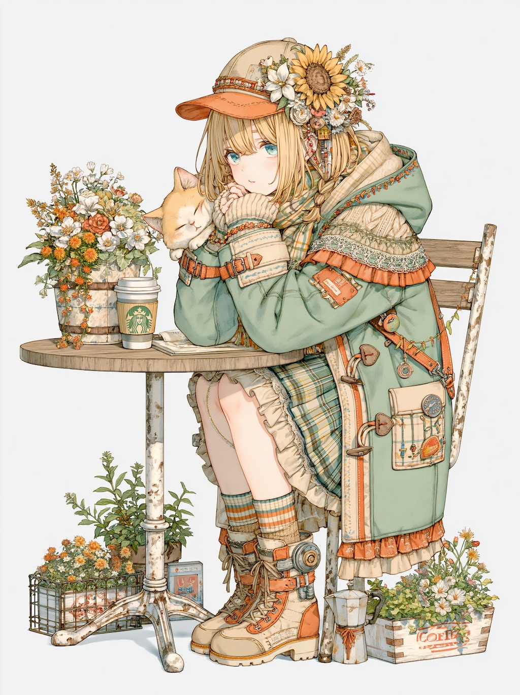 ひまわりカフェの午後