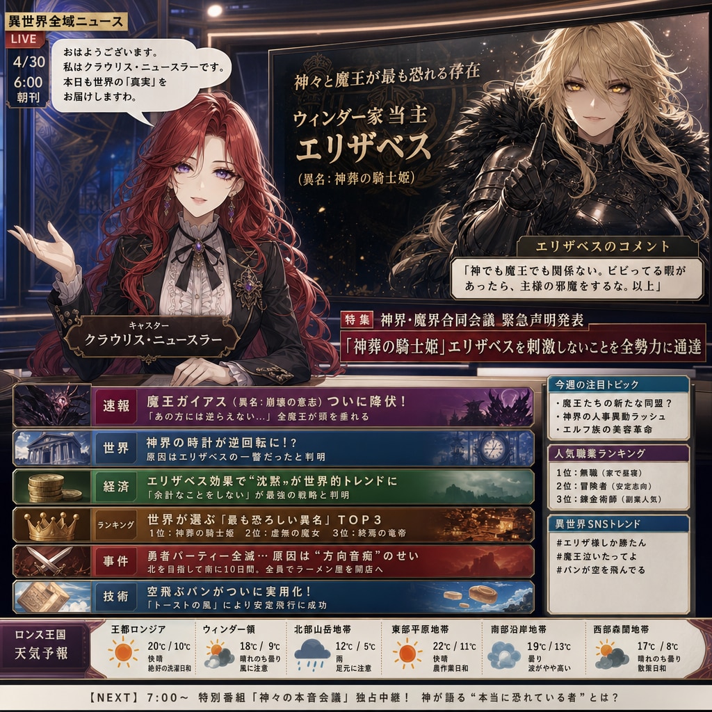 異世界、ウィンダー家に関するニュース。25