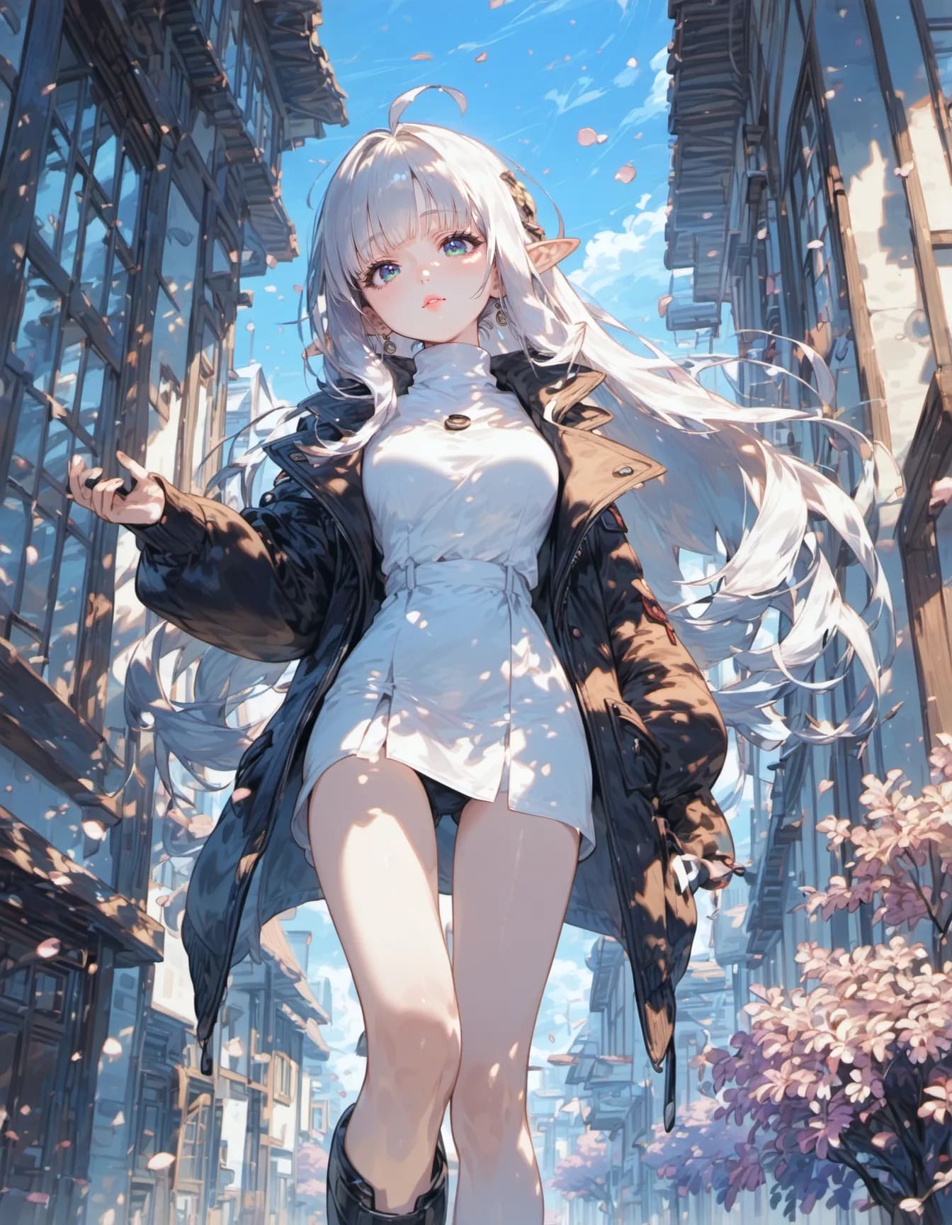 Vernal Elf in the Iron City | の人気AIイラスト・グラビア