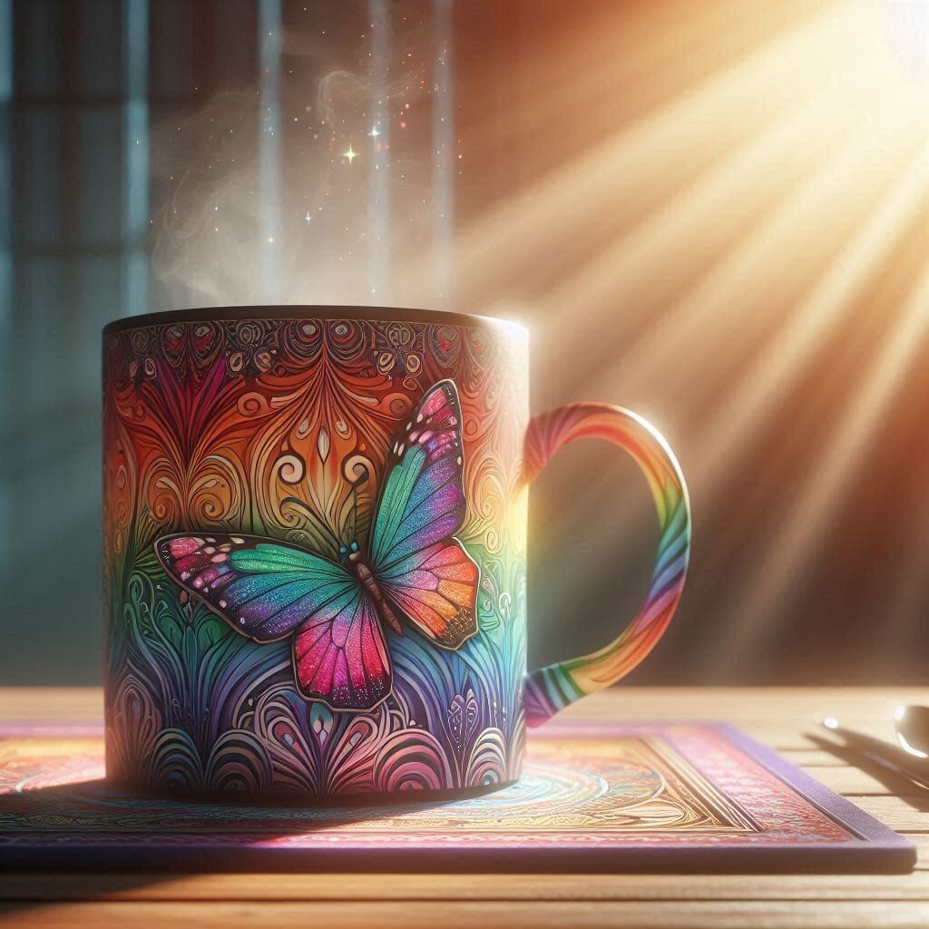 蝶マグカップ