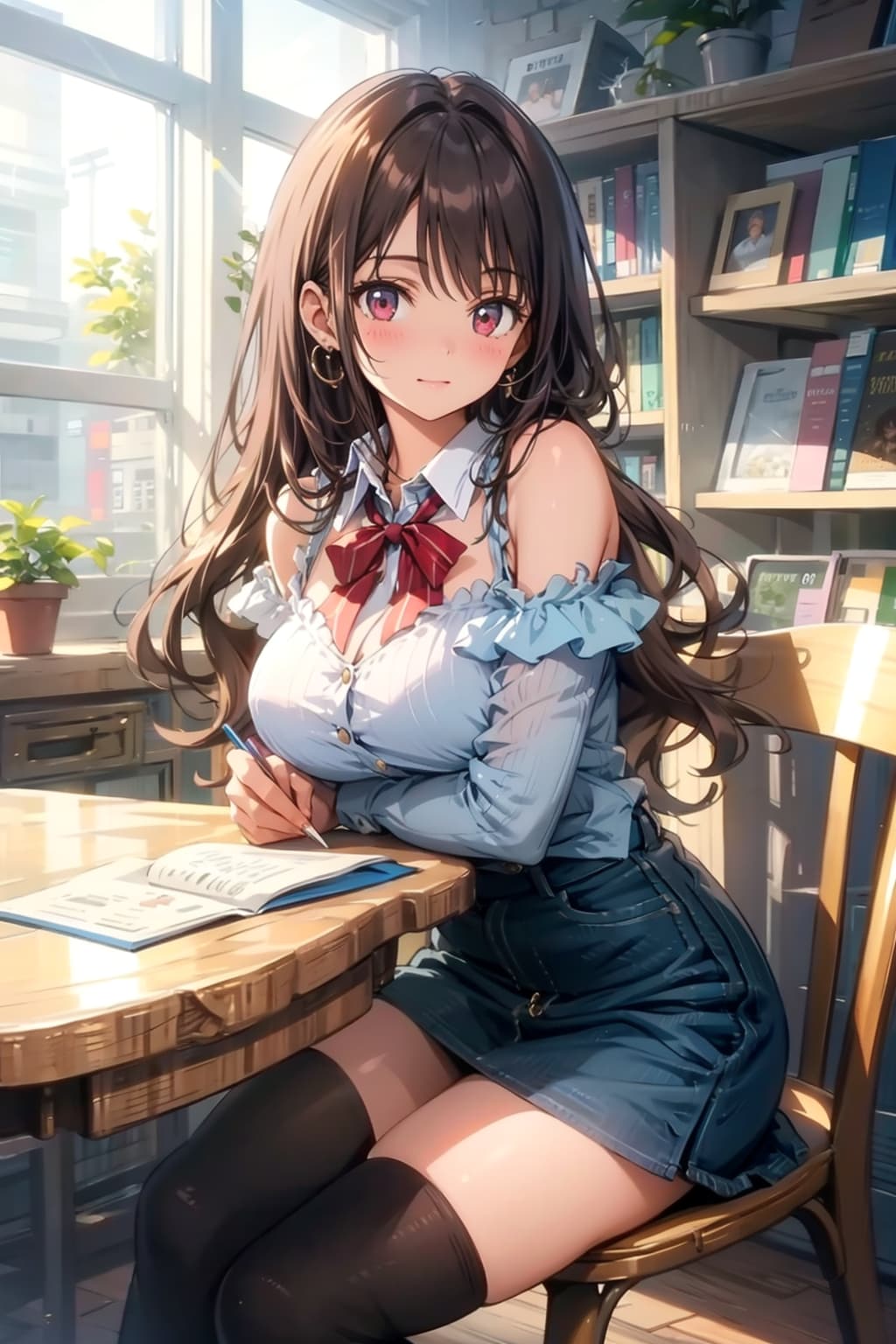 ……一緒に宿題をしない？