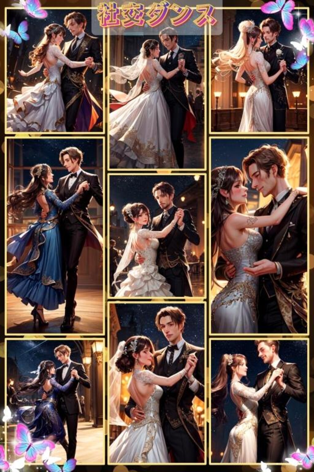 社交ダンス　コラージュ