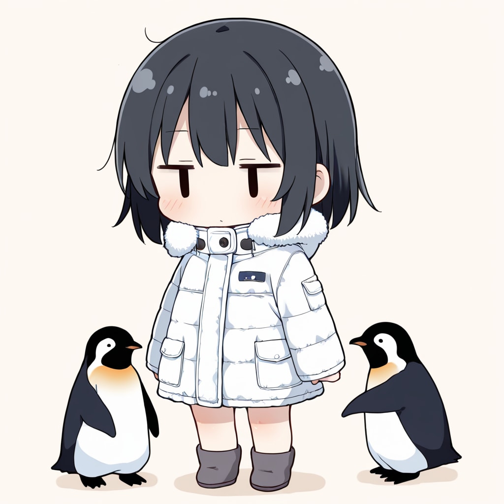 南極でペンギンと遊ぶ